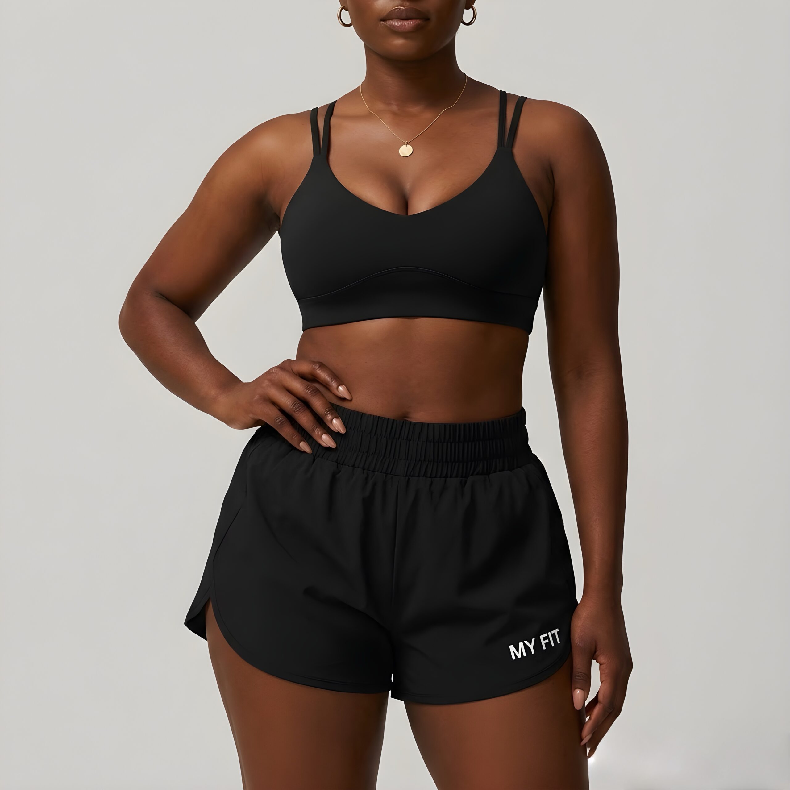 Ensemble Sport Brassière Croisée & Short Running